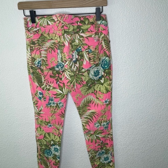 Tripp NYC jeans skinny floral pink waist 26 - Picture 5 of 7